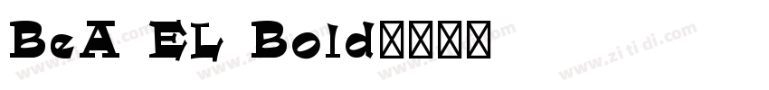 BeA EL Bold字体转换